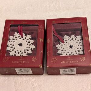 Villeroy & Boch Festive White Snowflake Set